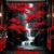 Miyotaa Black Red Waterfall Shower Curtain Set 60Wx71H Inches Japanese Landscape Tree Nature Aesthetic Scenery Polyester Waterproof Bathroom Curtain with 12 Hooks