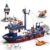 Mkmimo Lighthouse & Fishing Boat Building Block Set