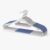 MLKJHHI 20 Pack Heavy Duty Plastic Hangers, Non Slip Clothes Hangers with Rubber Pads and 360° Hook – Thin Space Saving Hanger, Closet Organizer for Shirt, Pants, Suit, Skirt,Coat – Blue