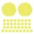M METERXITY 35-Pack Faux Fur Pom Poms, 1.2 Inch/ 3 cm Soft Fluffy Pompoms Balls Faux Rabbit Fur with Elastic Loop for Hats/Bags/Keychains/Knitting Accessories/DIY Crafts [Yellow]