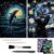 M MUGIT 2 Pack Noctilucent Scratch Art Rainbow Painting Paper – Large Canvas 16″x 11.2″, ASMR Scratch Set (Satisfying), Relaxing Scratchboard Creative Craft Set for Teens, Adults (Cat/Dolphin)