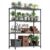 M MZG 4 Tiers Storage Shelves Load 2640 LBS, Metal Shelving Wire Metal Shelving Unit Shelves for Storage Adjustable Garage Shelving for Pantry Kitchen Garage Chrome 17.7X 47.3 x 59.4 inch