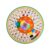 MNDZWPS Large Educational Learning Wheel, 12.83 inch, 7 Category Interactive Toy with LED Lights, 60kg Weight Capacity, 360° Rotation (Blue)