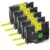 MnTGYH Label Tape 5 Pack Or 10 Pack 631 9 Mm 12 Mm 18 Mm 24 Mm Yellow Compatible with TZ Tze 621 631 641 651 PTH110 Label Maker(5PK Black on Yellow)