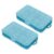 Mobestech 2pcs Double Sided Compartment Organizer Box with Cover, Multi-functional Green Plastic Storage Container for Small Parts, Beads, and Hardware Accessories