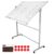 Mobile Double-Sided Soccer Coaching Board Height Adjustable Dry Erase