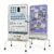 Mobile Magnetic Glass Standing Whiteboard, 40 X 28 Double Sided Felt Board White Board with Stand, Height Adjustable Dry Erase Board On Wheels, Freestanding Board for Home, Office, Planning
