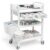 Mobile Medical Carts 400 LBS Max Load, 3 Tier Medical Mobile Trolley Cart