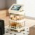 Mobile Storage Cart, Adjustable Rolling Utility Cart with Wheels, Organizer Shelf for Snacks, Drinks, Books – Versatile Home Use Storage Solution