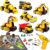 MOBIUS Toys 7-in-1 Take-Apart Truck Construction Set – STEM Building Toy w/Drill, Lights & Sounds – Buildable Dump Truck, Excavator & More – Educational Engineering Toy for Kids Ages 3–8