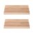 MOBUTOFU 2pcs Wooden Domino Holder Tray Compact and Sturdy Construction, Portable Convenience for Play Sessions and Outdoor Gatherings, Khaki Wood Tile Stand Organizer