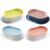 MOBUTOFU 4pcs Cat Grass Planter Tray Set with Soilless Hydroponic Design, Double-Layer Separate Plastic Nursery Box for Convenient Indoor Cat Grass Growing
