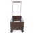 MOBUTOFU Desk Storage Cart with Swivel Wheels and Pull Rod Mobile Rolling Organizer with High Sided Metal Basket and Flat Spacious Base for Classroom and Home Use