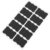 MOBUTOFU Irregular Black Chalkboard Labels Stickers for Wine Bottles and Glass Containers, Removable Adhesive PVC Chalkboard Stickers for DIY Projects and Office Organization