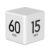 MOBXPAR Cube Timer, Gravity Sensor Flip Timer for Study, Work, Game, Task, Kitchen, Kids, ADHD, Productivity, Workout (White 15-20-30-60)