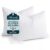 Mocassi Standard/Queen Size Down Feather Pillows Set of 2 – Hotel Quality Bed Pillows with Cotton Cover, Plush Feather Fill, Soft Support for Side, Back and Stomach Sleepers