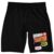 Modelo Cerveza Men’s Lounge Shorts Cotton Jersey Knit Retro Pop-Art Screen Print Elastic Drawcord Waistband Sleepwear-XXL Black