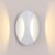 Modern Aluminum Wall Sconce Oval Up Down Light Fixture 210mm White Interior Decorative Mounted Lamp for Bedroom Living Room Hallway Staircase Corridor