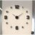 Modern Black Plexi Wall Clock | Decorative Wall Clock with 3D Numbers