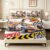 Modern Graffiti Fitted Sheet Queen Size 4 Pieces Car Racing Car Checkerboard Clock, Breathable Sheet with Elastic Corner Straps, Deep Pocket up to 16 Inch, No More Slipping Off for Mattress