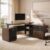 ModernMate 59″ L Shaped Executive Standing Desk with File Cabinet, AC/USB