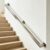Modern Stairs Banister Silver Hand Rails Sturdy Grab Rail