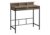 Modern Standing Desk with Storage Shelves and Hutch, 48-Inch, Dark taupe