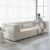 Modular Convertible Sectional Sleeper Sofa No Assembly for Living Room