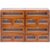 Modular Stackable Fully Assembled Set of 4 Storage Drawers – 12 Drawer See-Through Display Cabinets – 4-Level Desktop Organizer – Wood Box w/Metal Handle Collectible Card Bedazzling Decluttering