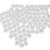 Moicstiy 100 Pcs 12mm Round Bubble Spacer Beads, Clear AB Colors
