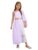 Moily Flowy Toga Dress – Single Shoulder Costume for Girls with Shawl Lavender 16 Years