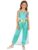 Moily Girls Arabian Sleeveless Jumpsuit – Sequins Princess Halloween Costume Light Green 6