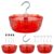 Moinmoly Ant Moat for Hummingbird Feeders, 6 OZ, 4 Pack, Red