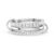 Moissanite Rings for Women, Sterling Silver Interlocking Band Eternity Band