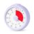 Moiubik Visual Timer for Kids 60 Minute Countdown Timer for Classroom Study Office Kitchen with Silent Operation RoundTimer (Purple)