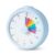Moiubik Visual Timer for Kids 60 Minute Countdown Timer Rainbow Disk Desk Timer Clock for Classroom Study Office Kitchen with Silent Operation (Blue)