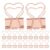 MOKKHNB Binder Clips and Anti-Slip Design 1.4 Inch Heart Shaped 36pcs Metal Small Clips with Strong Clamping Force Versatile Compatibility for Documents for Office and School Use