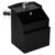 MOKKHNB Metal Suggestion Box with Sleek and Sophisticated Look with Lock and Slot for Secure Insertion , Black Fundraiser Collection Box for School and Fundraising Use