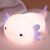 MOKYDUO Purple Axolotl Night Light, Squishy Silicone, Rechargeable, Dimmable