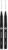 MOLOTOW Blackliner Pen, .5mm Tip, Black Permanent Ink, 1 Each (703.206) (Pack of 2)