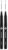 MOLOTOW Blackliner Pen, .9mm Tip, Black Permanent Ink, 1 Each (703.208) (Pack of 2)