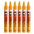 Molotow One4All 227HS Acrylic Marker (4.0 mm Line Width, High Coverage and Permanent, Quick Drying, Refillable, for Almost All Surfaces) Pack of 6, Colour 240 Slider Light Orange