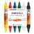 Molotow One4All Acrylic Twin Marker Basic Set 1 (1.5 and 4.0 mm Line Width, High Coverage and Permanent, Quick Drying, Refillable, for Almost All Surfaces) Pack of 6 Assorted