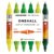 Molotow One4All Acrylic Twin Marker Green Set (1.5 and 4.0 mm Line Width, High Coverage and Permanent, Quick Drying, Refillable, for Almost All Surfaces) Pack of 6 Assorted