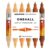 Molotow One4All Acrylic Twin Marker Wood Set (1.5 and 4.0 mm Line Width, High Coverage and Permanent, Quick Drying, Refillable, for Almost All Surfaces) Pack of 6 Assorted