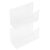 MOLUCKFU 2pcs Acrylic Office Mail Organizer Tray for Desk Envelope Holder