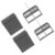 MOLUCKFU Plastic Microscope Slides with Slot Design 2 Sets Staining Racks Efficient Slide Storage and Staining, Sturdy Plastic Material for Preserving Experiment for Laboratory Use