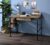 Momiaday 39″ Weathered Oak & Black Industrial Writing Desk with 1 Drawer & Left-Side Storage Shelf, Pipe Metal Frame Computer Desk for Home Office (29″ Height)