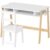 Momiaday Desk and Chair Set with Storage for Bedroom, School, Gift for Children Ages 3-12, White