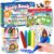 Momo & Nashi Montessori Preschool Busy Book for Toddlers 3 and Up & 16pcs Jumbo Crayons for Toddlers 1-3